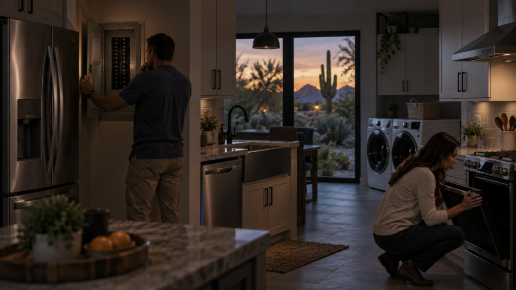 Appliance not working after power outage in Phoenix